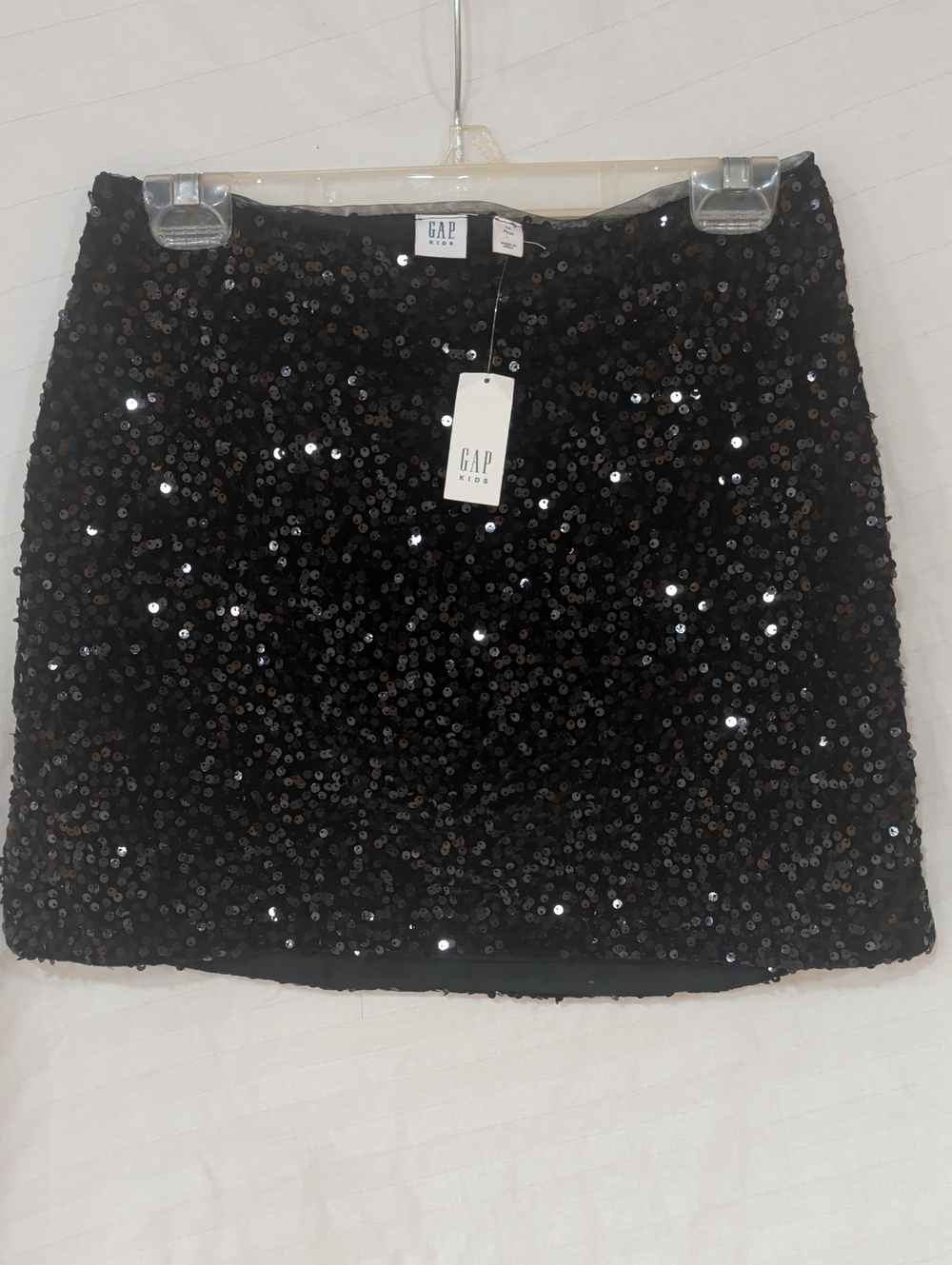 Gap Kids Girls 14 Plus Black Sequin Skirt NWT
